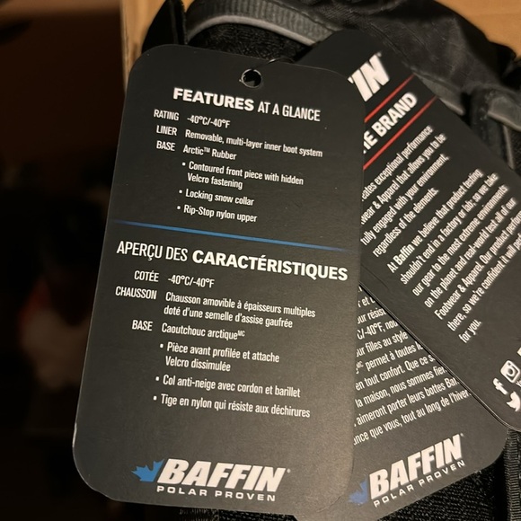 Baffin “Cheree” Polar Proven Black Insulated Snow Boots Size 5 Youth Unisex - Picture 7 of 16